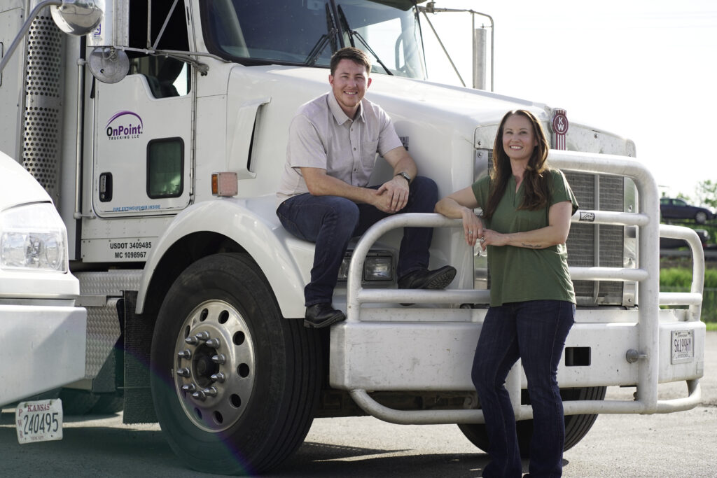 On Point Trucking website homepage designed by Cross Eyed Digital Marketing