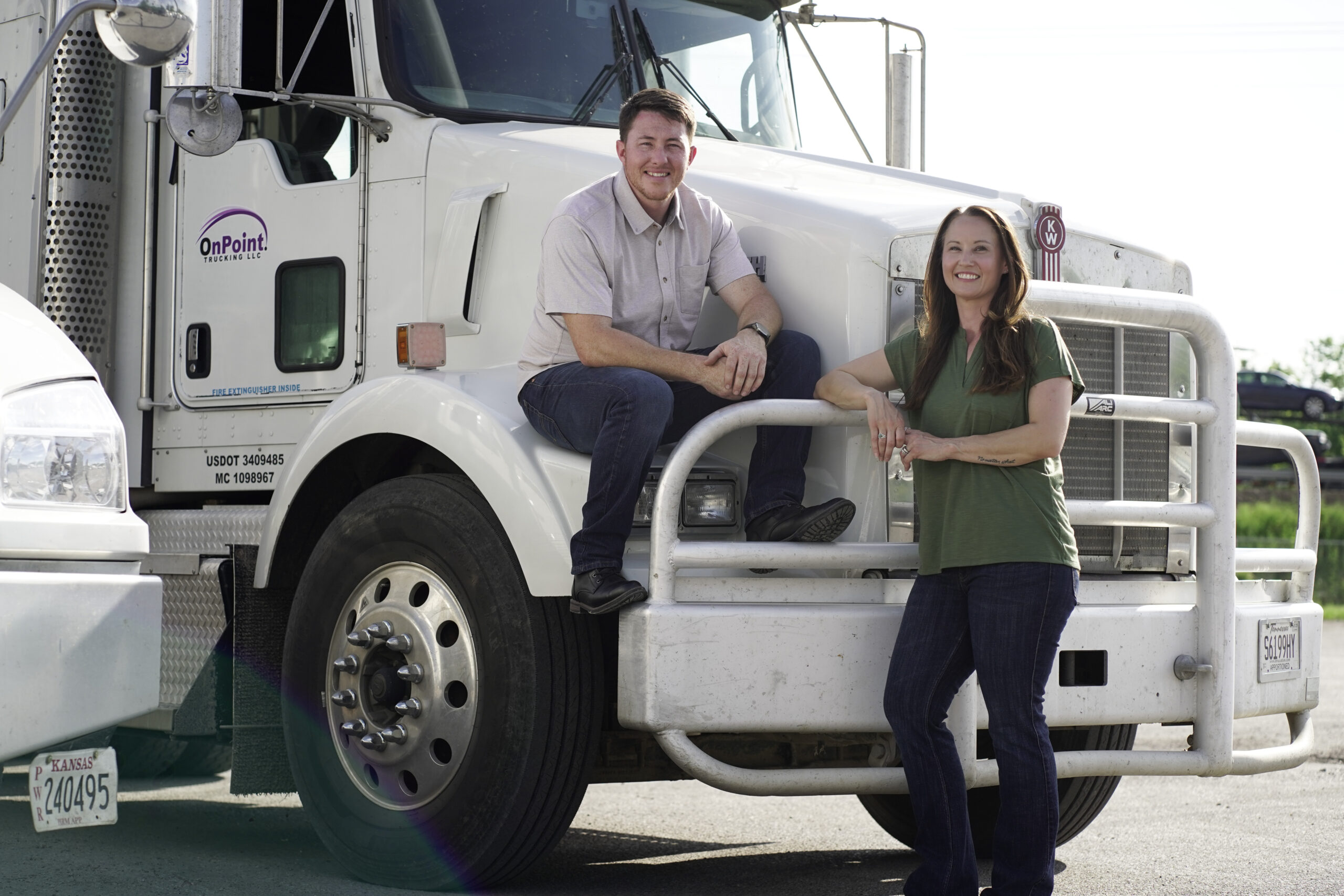 On Point Trucking website homepage designed by Cross Eyed Digital Marketing